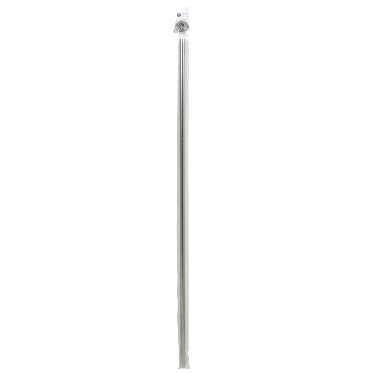 Project Source 60-in Stainless Steel Fixed Single Straight Shower Curtain Rod, 1-in Dia