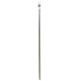 Project Source 60-in Stainless Steel Fixed Single Straight Shower Curtain Rod, 1-in Dia