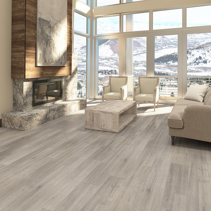 Style Selections Calabash Oak 7-mm T x 8-in W x 48-in L Wood Plank Laminate Flooring (23.91-sq ft / Carton)