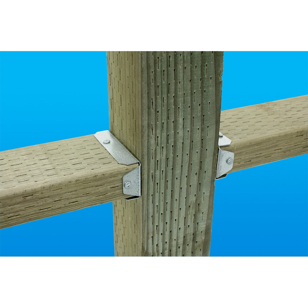 Simpson Strong-Tie FB 0.787-in Zmax Galvanized, G185 Steel Rail Bracket For Wood Fence