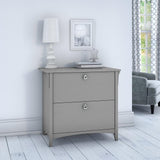 Bush Furniture Salinas Cape Cod Gray 2-Drawer 31.73-in File Cabinet