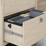 Bush Furniture Salinas Antique White 2-Drawer 31.73-in File Cabinet