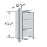 allen + roth Aveley 18-in W x 36.125-in H x 12-in D Linen Wall Fully Assembled Cabinet (Flat Panel Shaker Door Style)