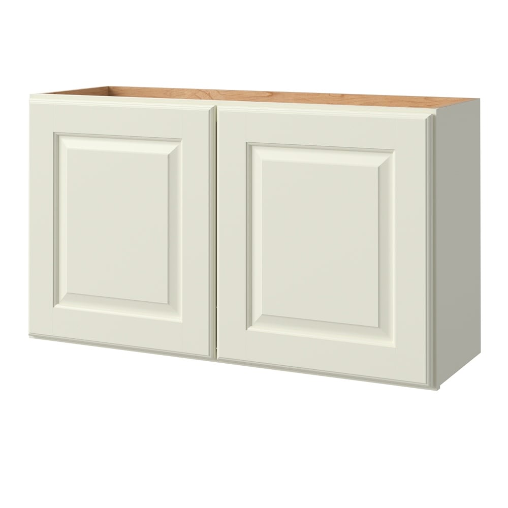allen + roth Pattingham 36-in W x 20.625-in H x 12-in D Harbor Wall Fully Assembled Cabinet (Raised Panel Square Door Style)