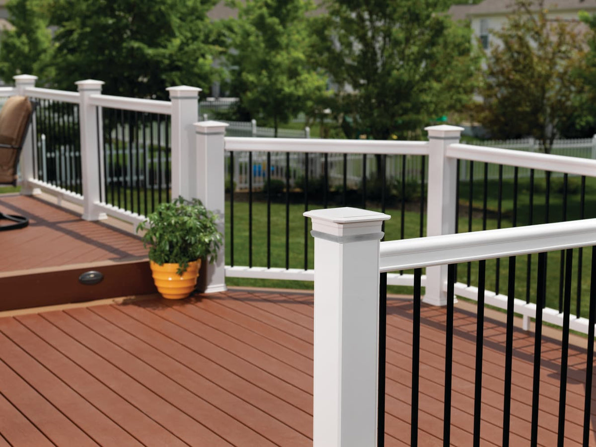 TimberTech Classic Composite RadianceRail White Composite Deck Rail Kit