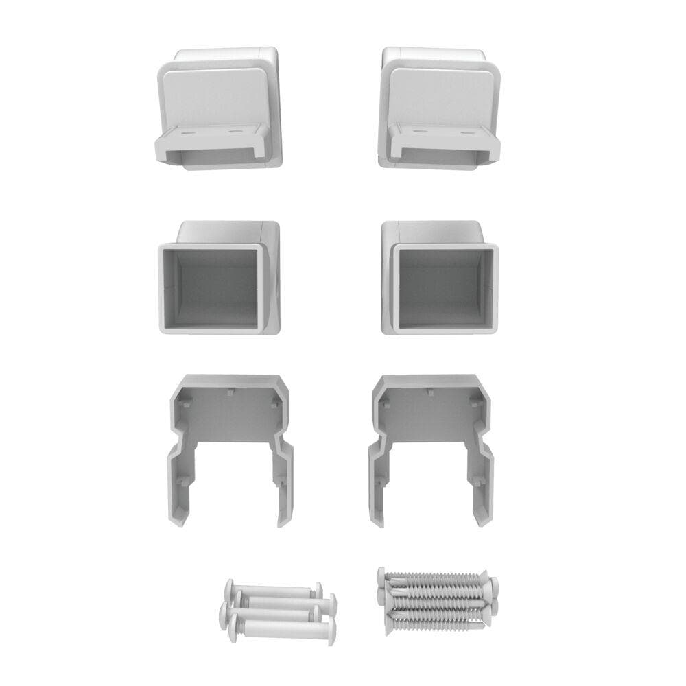 Freedom 6.438-in x 3.313-in VersaRail White Aluminum Stair Connector