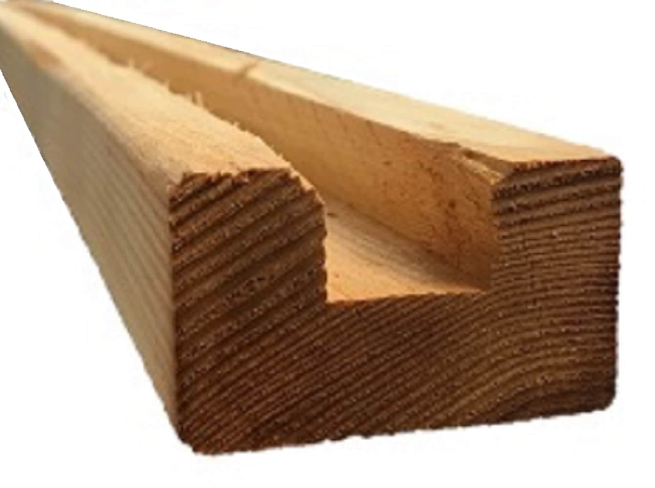 1.5-in x 3.5-in x 8-ft Redwood Wood Fence Rail