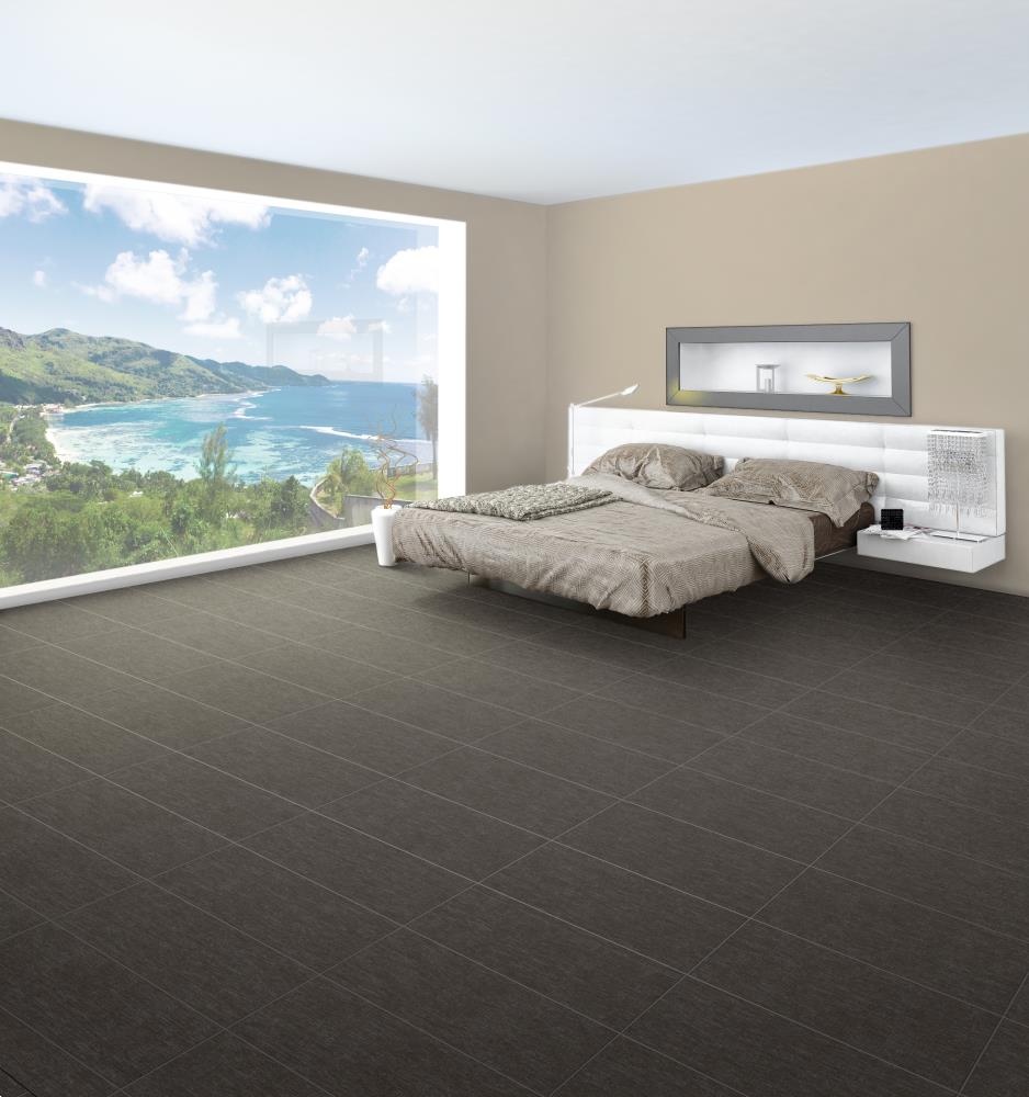 Congoleum DuraStone Vista Cliffside Vinyl Tile Sample, 12-in x 8-in, 4-mil Wear Layer