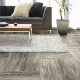 Congoleum DuraStone Stone Ledges 10-Piece 12-in x 24-in Groutable Castle Rock Glue (Adhesive) Luxury Vinyl Tile