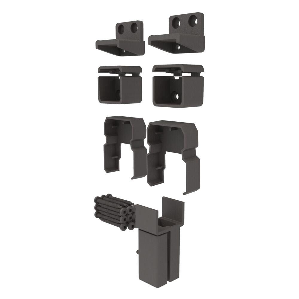 Freedom 6.438-in x 3.313-in VersaRail Matte Bronze Aluminum Line Connector