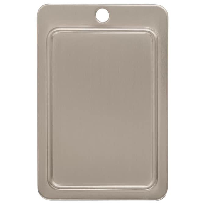 Amerock Sleek 3-3/4-in (96mm) Center to Center Satin Nickel Rectangular Bar Drawer Pull
