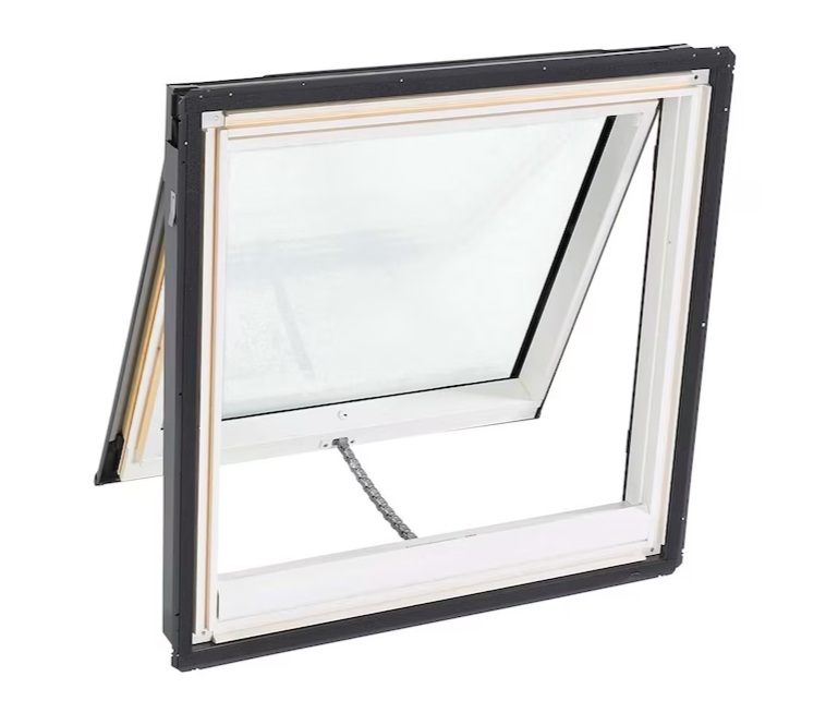 VELUX 44.25-in x 45.75-in Solar-powered Venting Deck Mount Skylight with Laminated Low-e Argon Glass