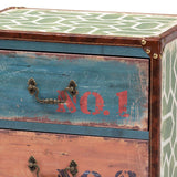 Baxton Studio Amandine Multicolor 4-Drawer Accent Chest