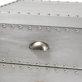 Baxton Studio Carel Silver Fir 5-Drawer Accent Chest