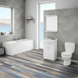 Deco Products Colors Old Blue Sea High Variation 6-in x 36-in Waterproof Luxury Vinyl Plank Flooring, 20-Piece (30-sq ft Carton)