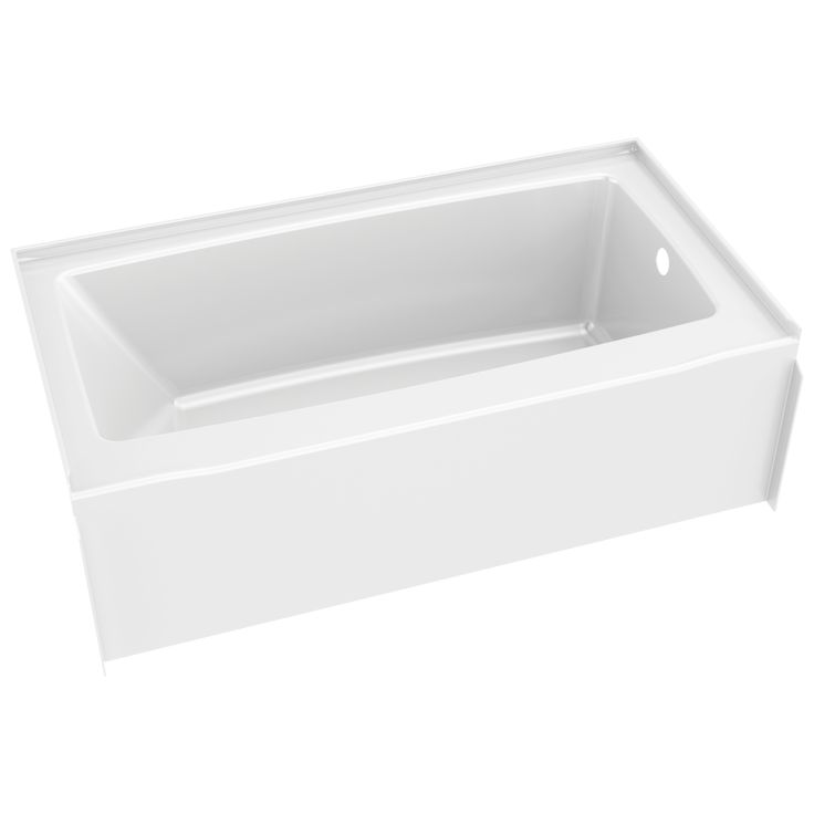 Classic 500 60 in. x 32 in. Soaking Bathtub with Right Drain in High Gloss White