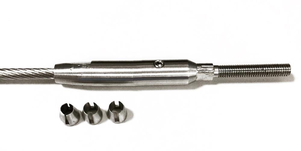 IAM Design 3-in to 7-in Stainless Steel Cable Connector