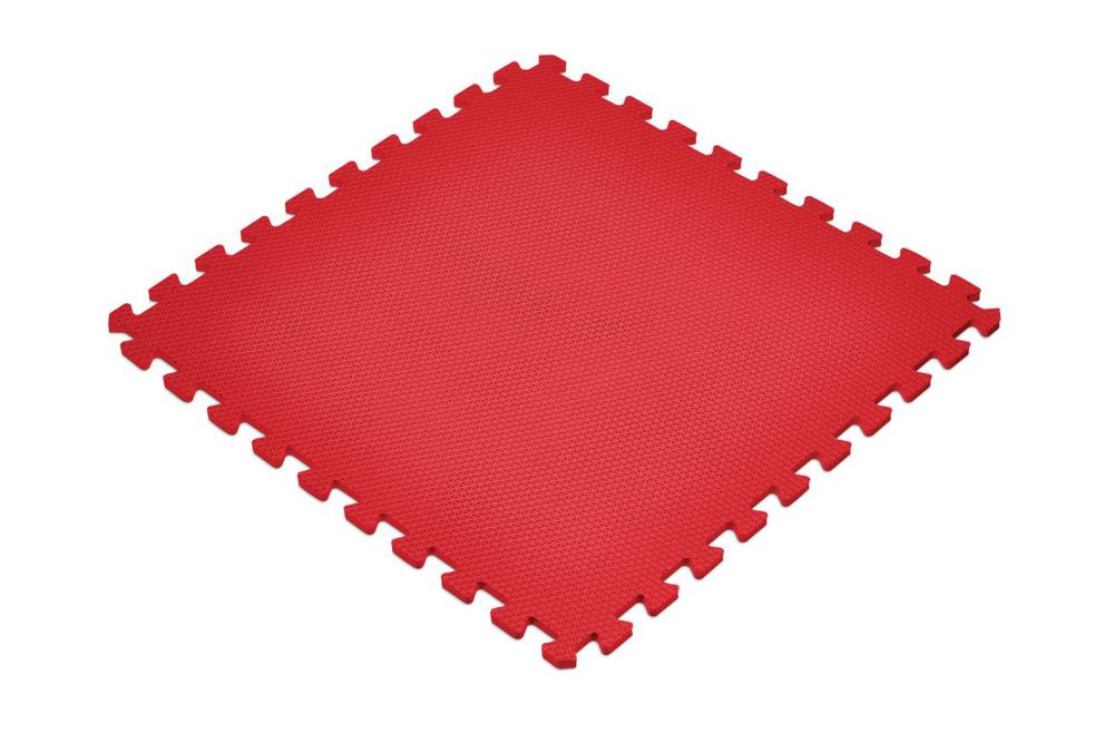 Norsk Red 24 in. x 24 in. x 0.47 in. Foam Interlocking Floor Mat (6-Pack)
