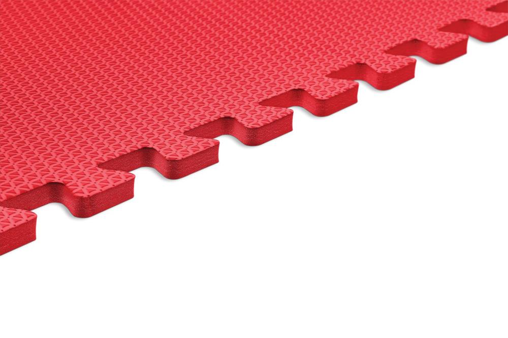 Norsk Red 24 in. x 24 in. x 0.47 in. Foam Interlocking Floor Mat (6-Pack)