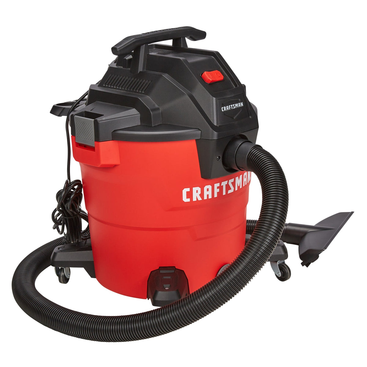 CRAFTSMAN 16-Gallon 6-HP Portable Wet/Dry Shop Vacuum, 2-1/2-in Hose, 20-ft Cord (CMXEVBCV1660L)
