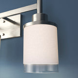 Progress Lighting Alexa 3-Light Brushed Nickel Transitional Vanity Light, 22-in