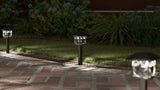 Portfolio 2Brighter 2.4-Lumen Black Solar Integrated LED Path Light, 3500K