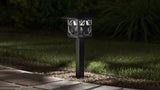Portfolio 2Brighter 2.4-Lumen Black Solar Integrated LED Path Light, 3500K