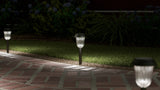 Portfolio 4x Brighter 4.8-Lumen Stainless Steel Solar Integrated LED Path Light, 11.5-in Height
