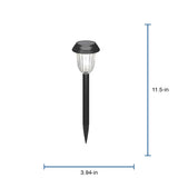Portfolio 4x Brighter 4.8-Lumen Stainless Steel Solar Integrated LED Path Light, 3500K Warm White