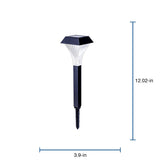 Portfolio 5X Brighter 6-Lumen Black Solar Integrated LED Path Light, 3500K