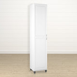 Ameriwood Home Kendall 15.68-in W x 74.31-in H x 15.37-in D Freestanding Composite Wood Garage Cabinet in White