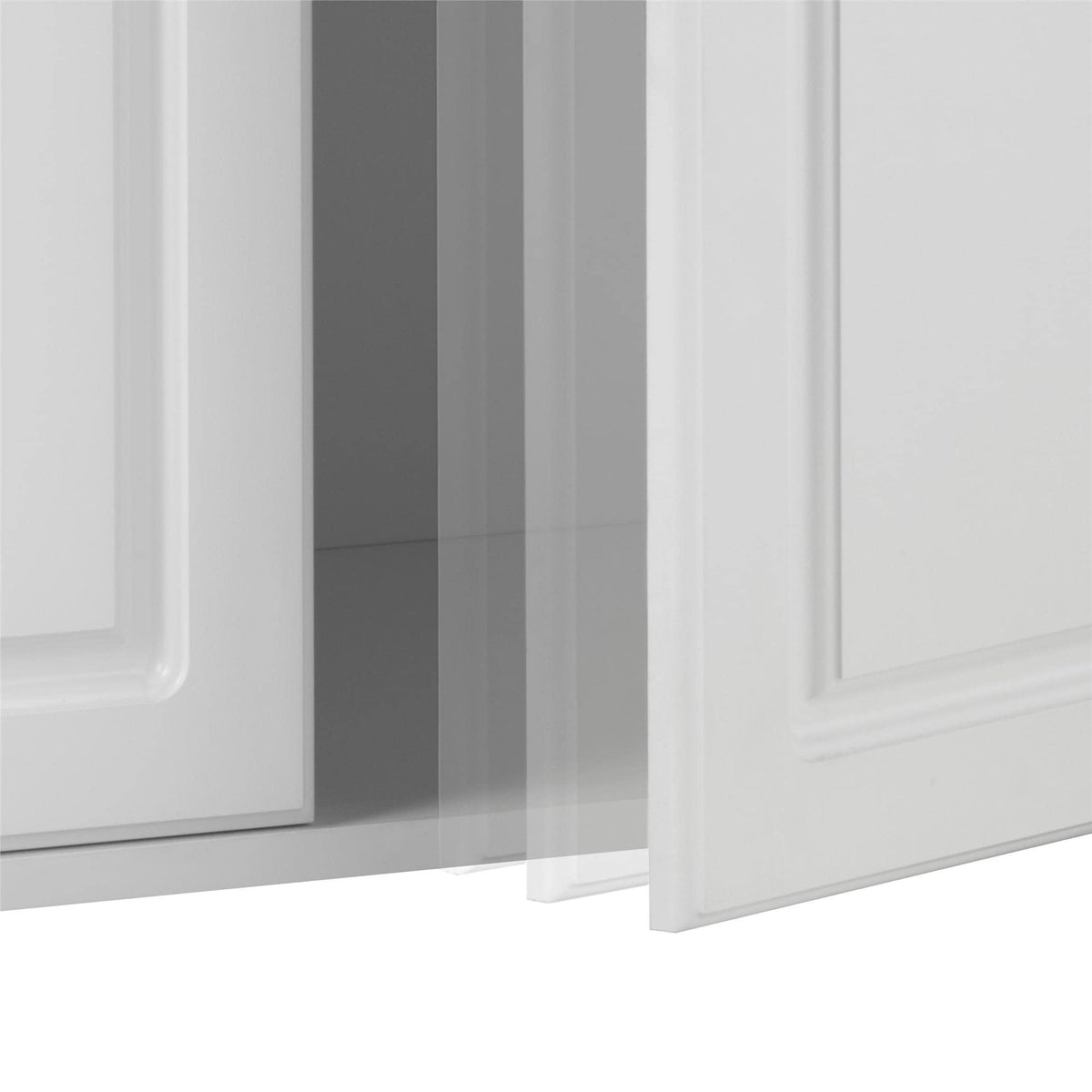 Ameriwood Home Kendall 15.68-in W x 74.31-in H x 15.37-in D Freestanding Composite Wood Garage Cabinet in White
