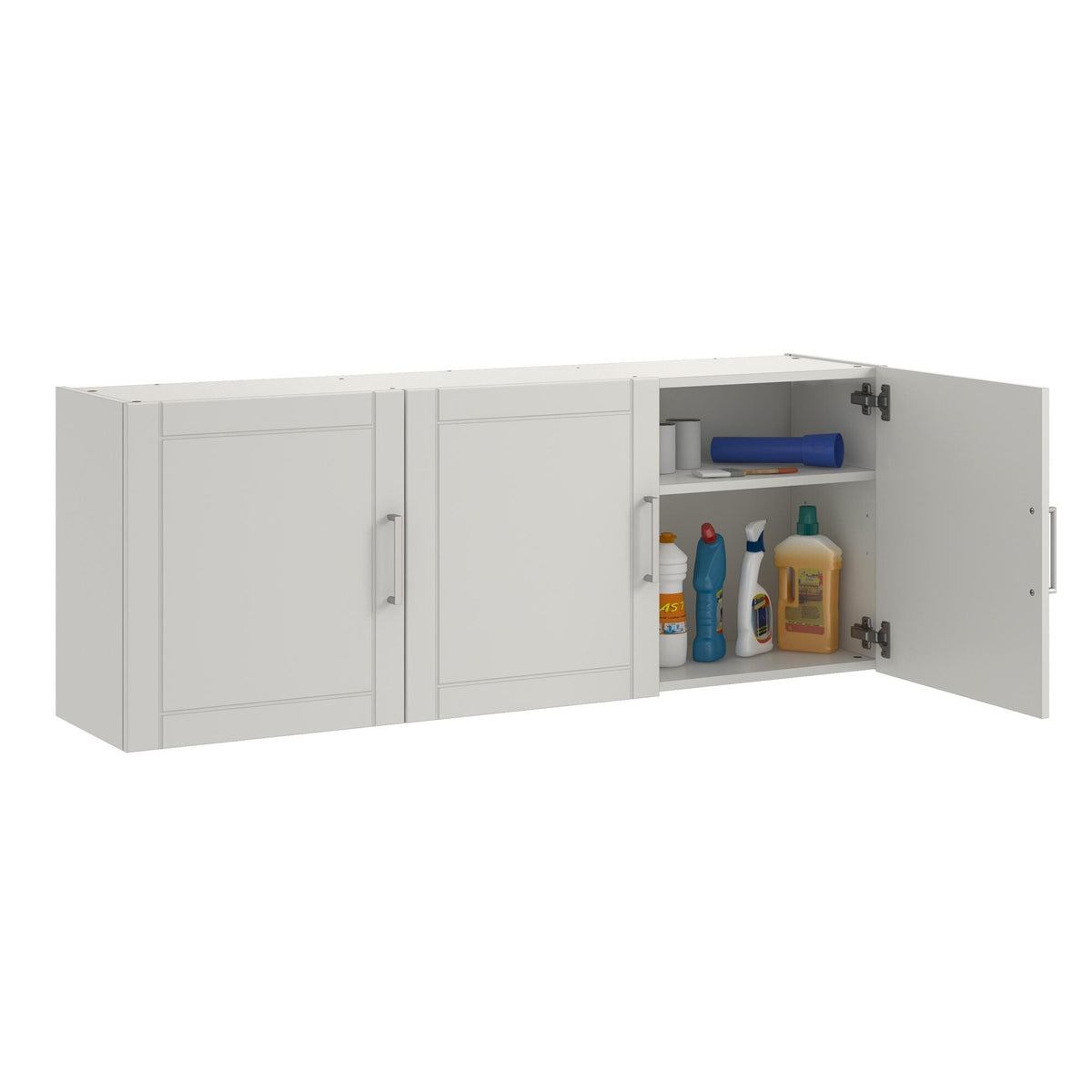 Ameriwood Home Callahan 54-in W x 20.31-in H x 12.44-in D Wall-mounted Composite Wood Garage Cabinet in White
