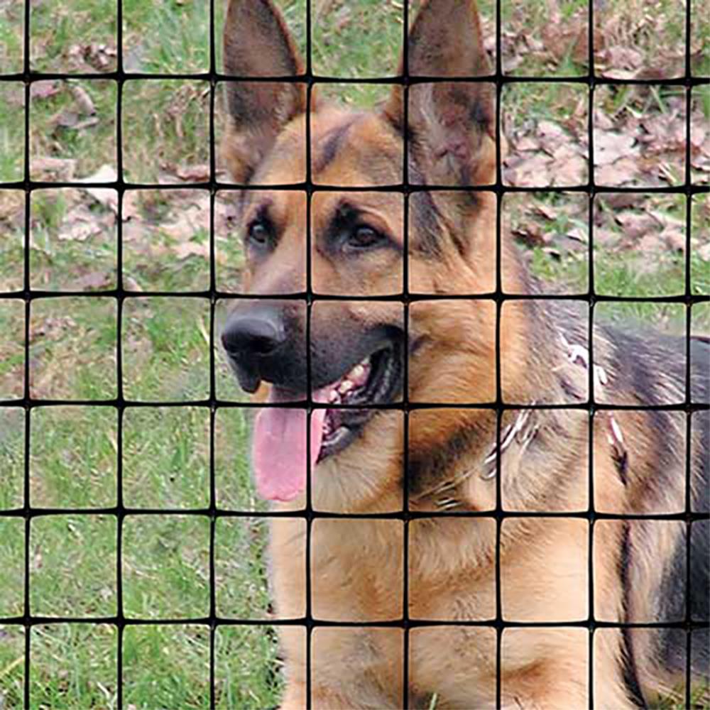 Tenax 200-ft x 5-ft Black Plastic Extruded Mesh Rolled Fencing with Mesh Size 2-in x 2-in