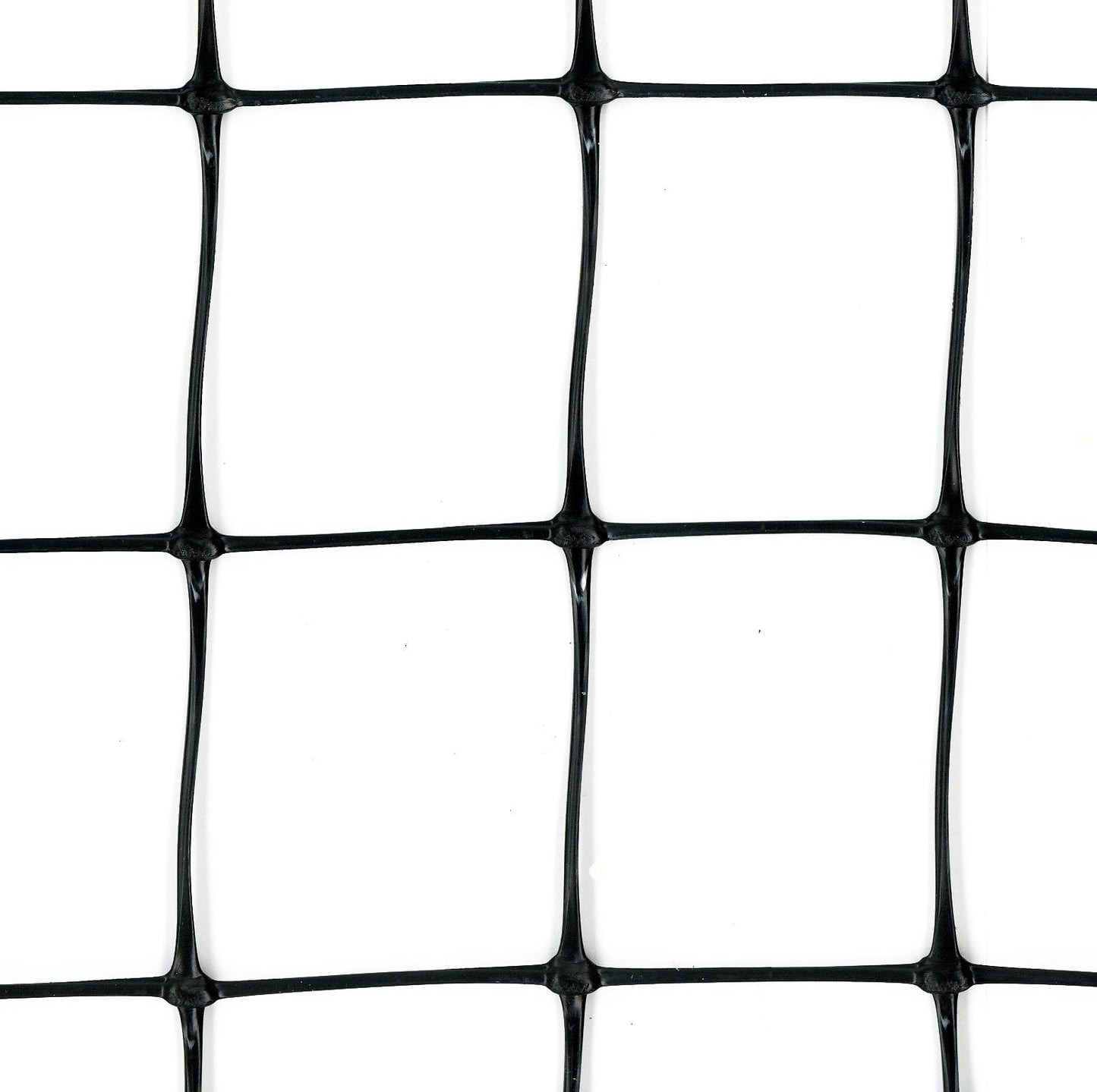 Tenax Black Plastic Extruded Mesh Rolled Fencing, 100' x 4', 2" Mesh