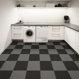 Blue Hawk 20.5-in x 20.5-in Dark Gray Coin PVC Interlocking Tile Multipurpose Flooring