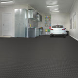 Blue Hawk 20.5-in x 20.5-in Dark Gray Coin PVC Interlocking Tile Multipurpose Flooring