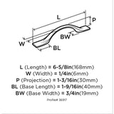 Amerock Uprise (96mm) Center to Center Arch Handle Drawer Pull