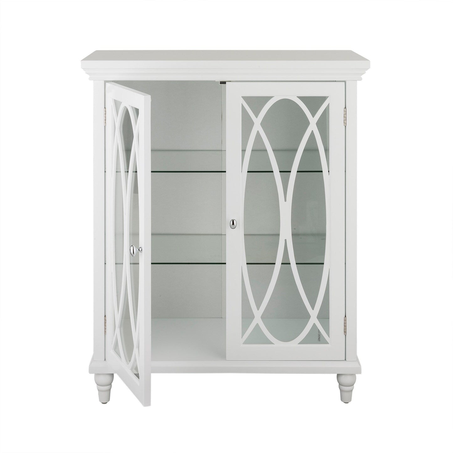 Teamson Home Florence 26-in x 32-in x 12.5-in White Freestanding Linen Cabinet