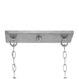 Progress Lighting Bradberry 5-Light Antique White and Galvanized Farmhouse Linear Large Hanging Kitchen Island Light