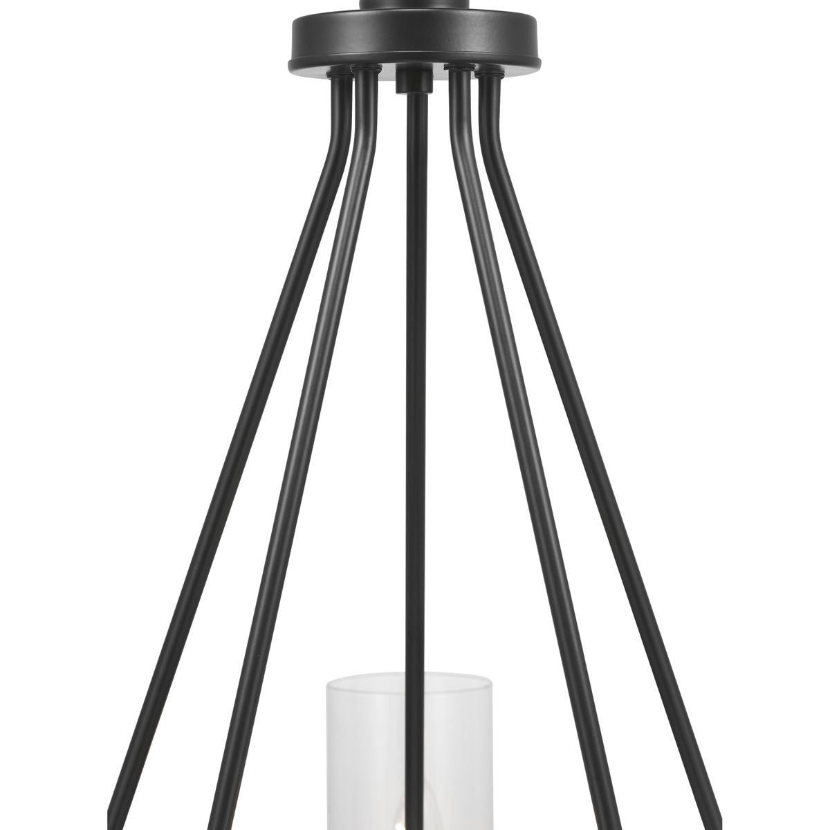 Progress Lighting Strahan 5-Light Black Transitional Chandelier