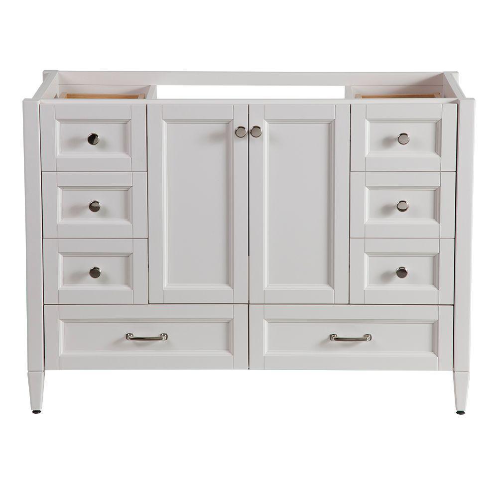 Claxby 48 in. W x 34 in H x 22 in. D Bath Vanity Cabinet Only in Cream - Super Arbor