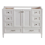 Claxby 48 in. W x 34 in H x 22 in. D Bath Vanity Cabinet Only in Cream - Super Arbor