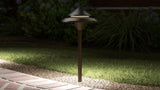 Kichler 3-Watt Olde Bronze Low Voltage Hardwired LED Path Light, 200 Lumens, 3000K