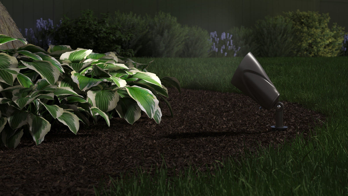 Kichler 400-Lumen 5-Watt Olde Bronze Low Voltage Hardwired LED Landscape Flood Light