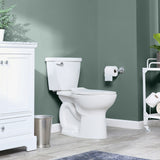 American Standard Cadet 3 White Elongated Chair Height 2-Piece Toilet, 12-in Rough-In (ADA Compliant)