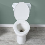 American Standard Cadet 3 White Elongated Chair Height 2-Piece Toilet, 12-in Rough-In (ADA Compliant)