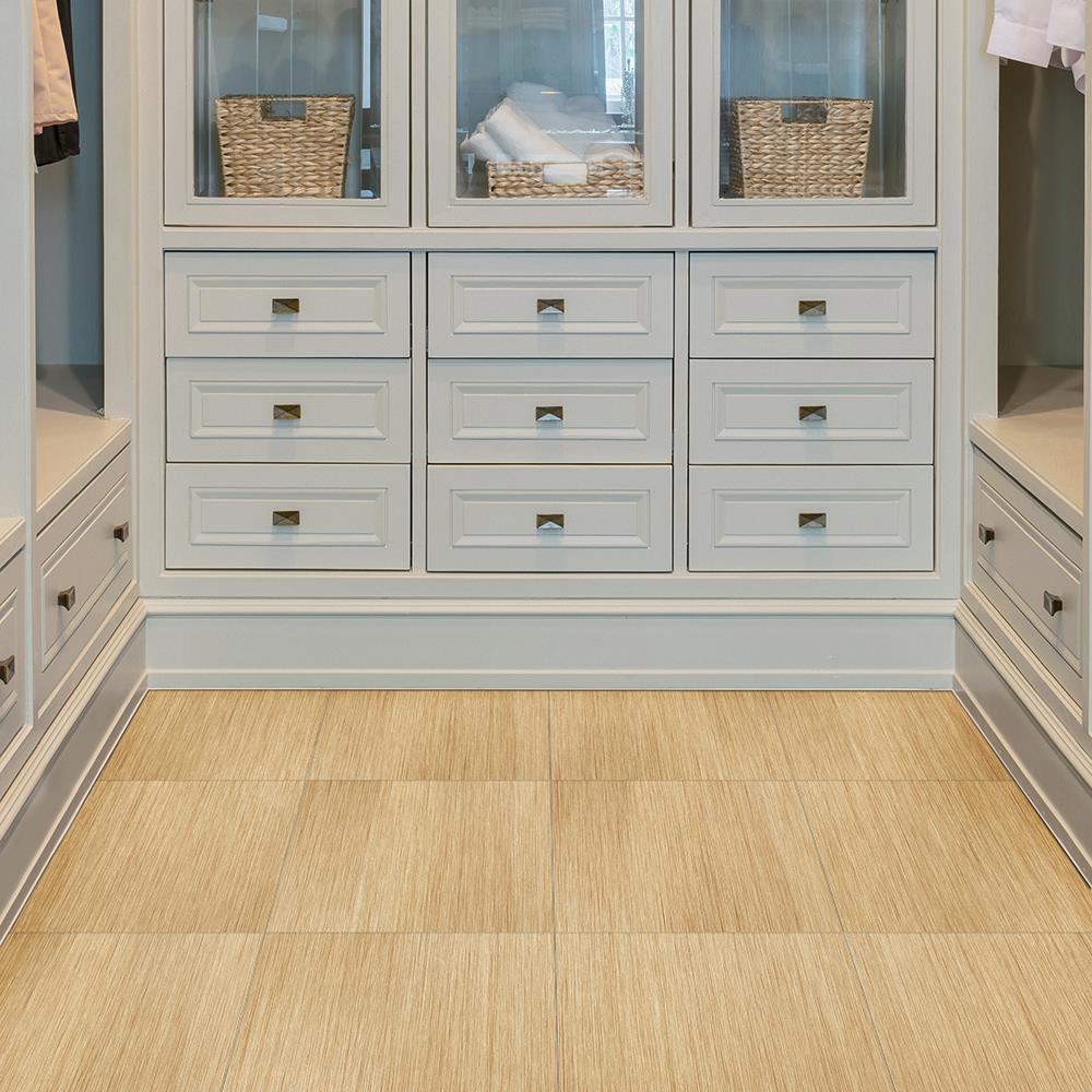Perfection Floor Tile Classic Wood 6-Piece 20-in x 20-in Birch Luxury Vinyl Tile