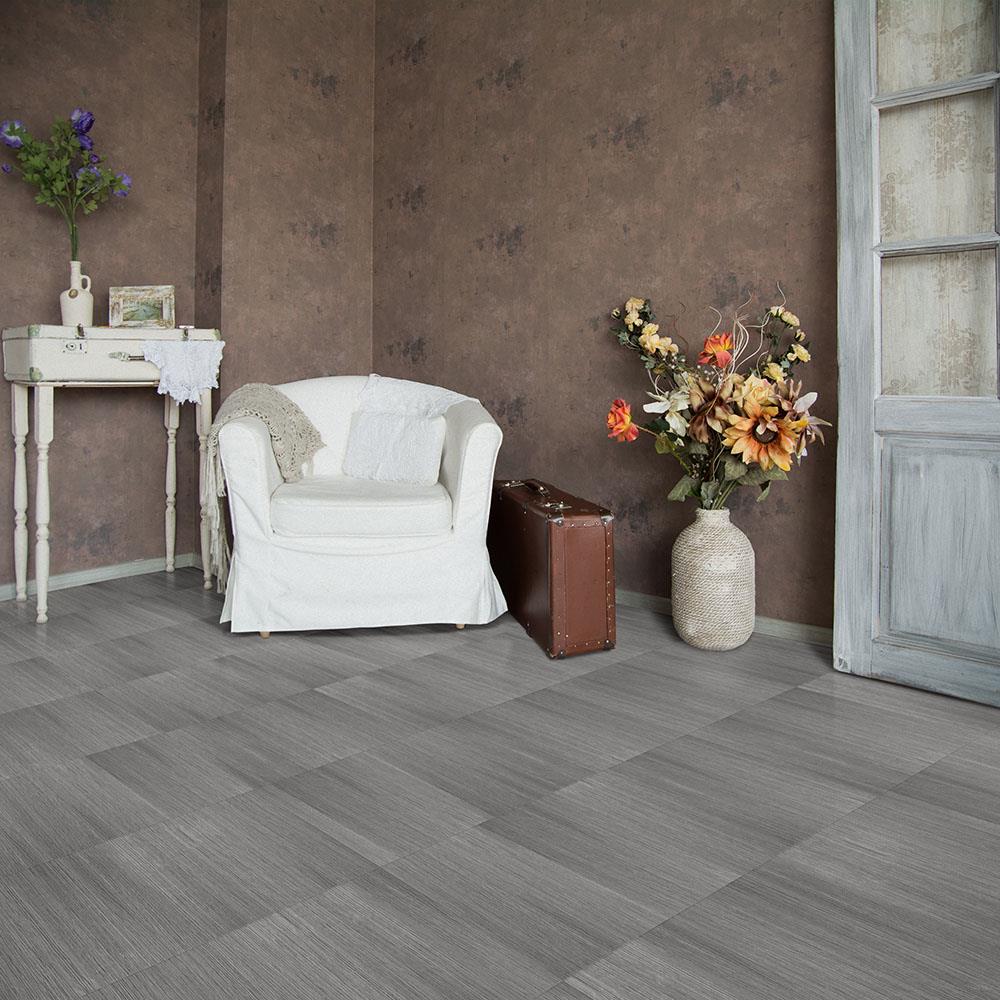 Perfection Floor Tile Classic Wood Collection Driftwood/Satin Vinyl Tile Sample