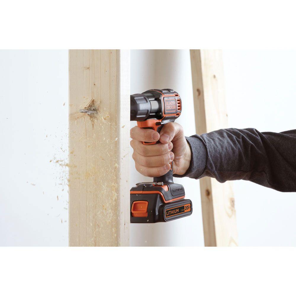 20-Volt MAX Lithium-Ion Cordless Drill/Driver with Autosense Technology with Battery 1.5Ah and Charger - Super Arbor
